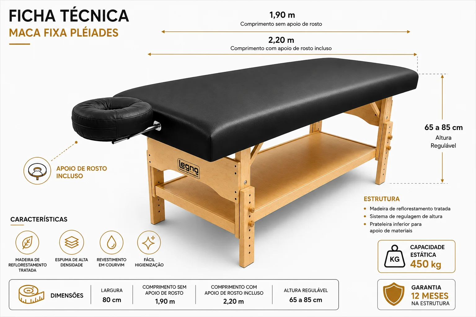 Maca Fixa Plêiades 190x80 (CxL) - Imagem 6