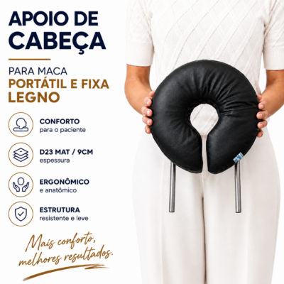 Apoio de Rosto Completo P/ Maca Portátil ou Fixa