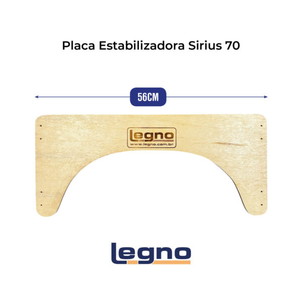 Placa Estabilizadora P/ Maca Sirius 70 cm